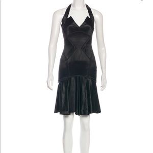 Zac Posen Halter Satin Cocktail Dress NWOT
